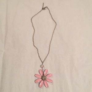SOLD!!! 
Pink Daisy Flower Pendant with Chain